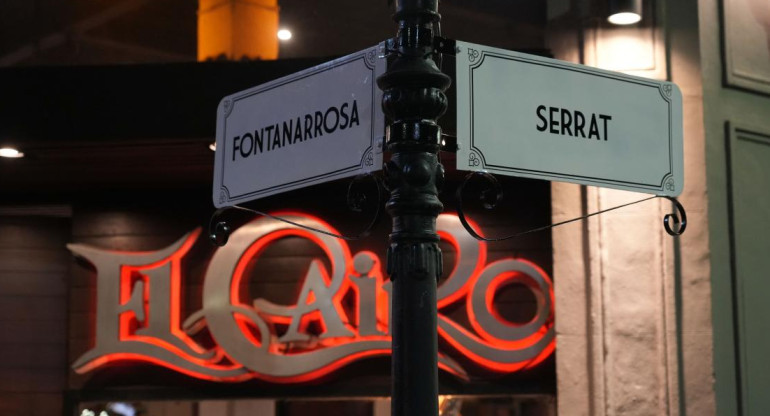 Serrat y Fontanarrosa_esquina Rosario _foto Télam