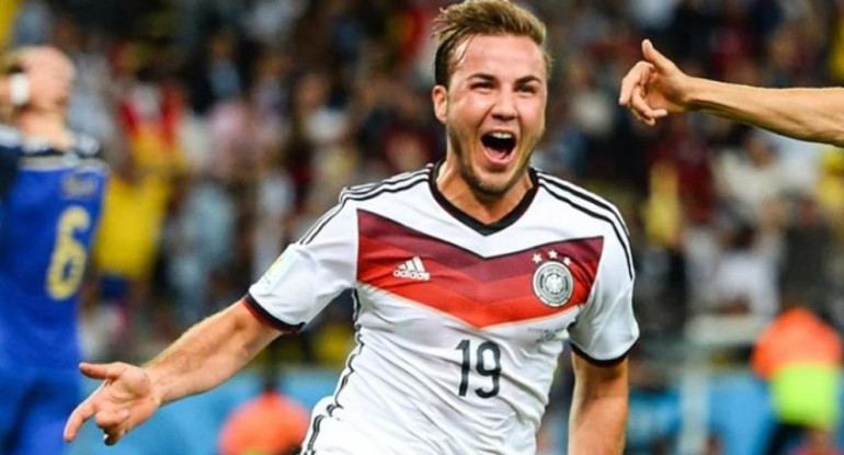 Mario Gotze en la final del Mundial de Brasil 2014. Foto: NA.