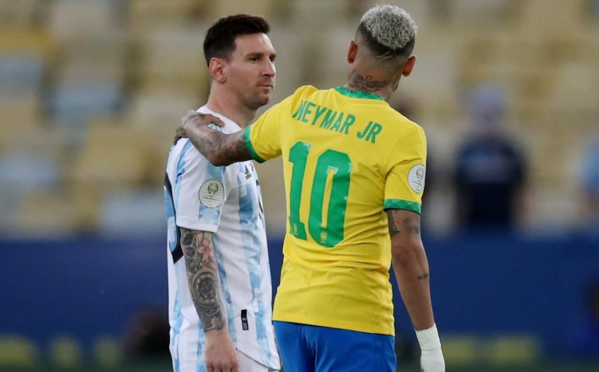 Neymar y Lionel Messi. Foto: REUTERS