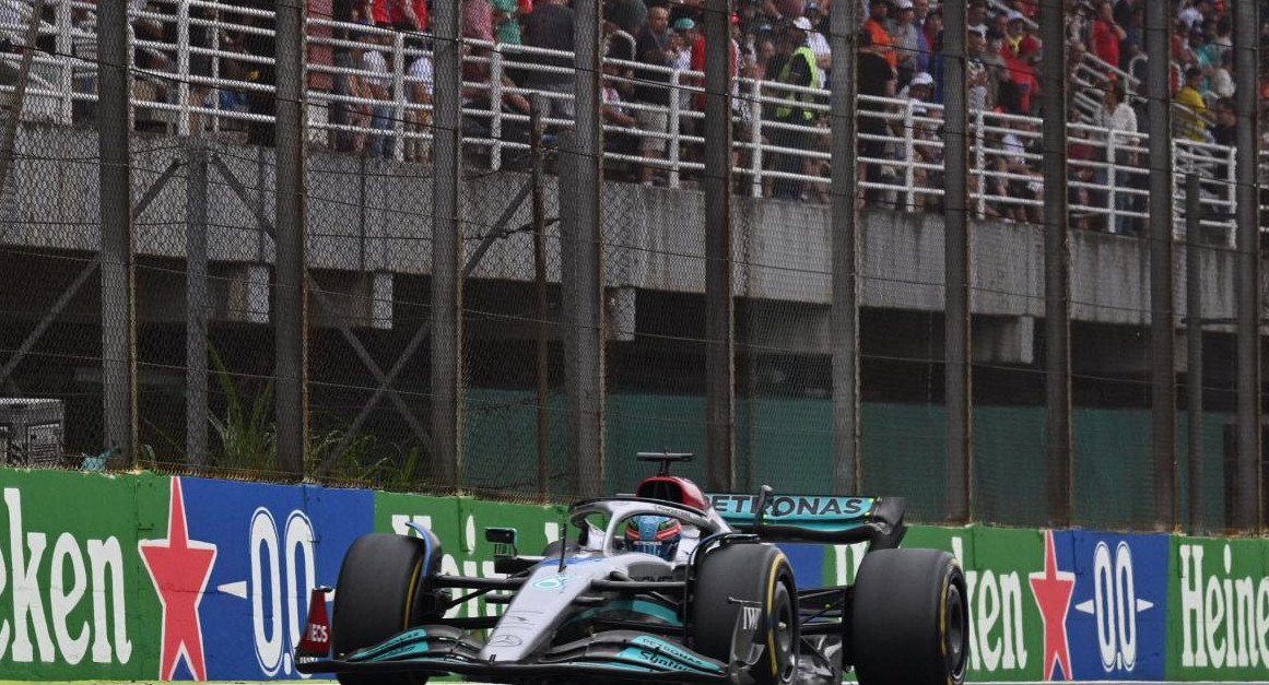 George Russell ganó el Gran Premio de Brasil. Foto: Reuters.