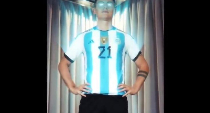 Paulo Dybala se transforma en TikTok para la Selección. Foto: tiktok.com/@paulodybala