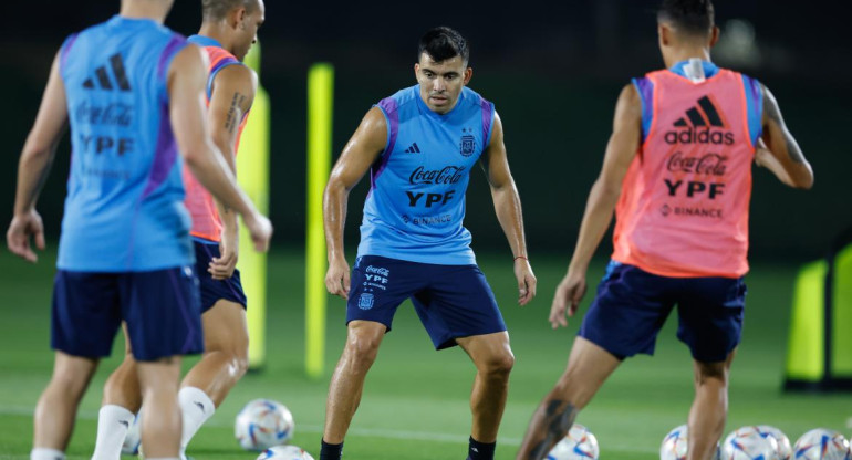 Entrenamiento de la Selección. Foto: EFE.