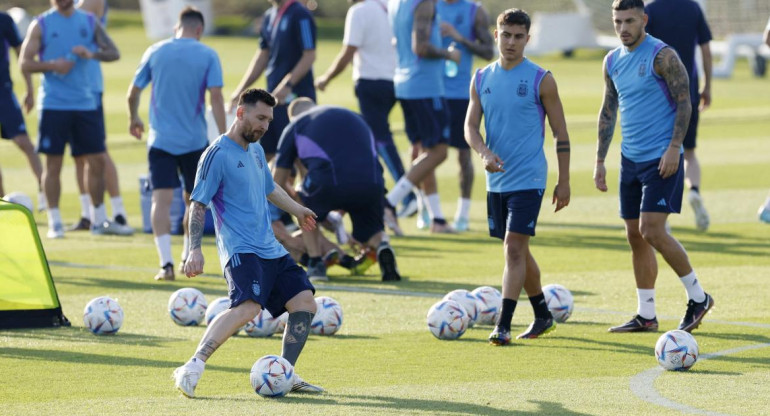 Entrenamiento de la Selección, foto: NA.