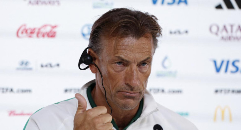 Hervé Renard, técnico de Arabia Saudita. Foto: REUTERS