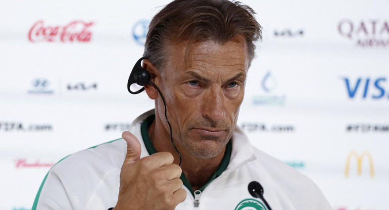 Hervé Renard, técnico de Arabia Saudita. Foto: REUTERS