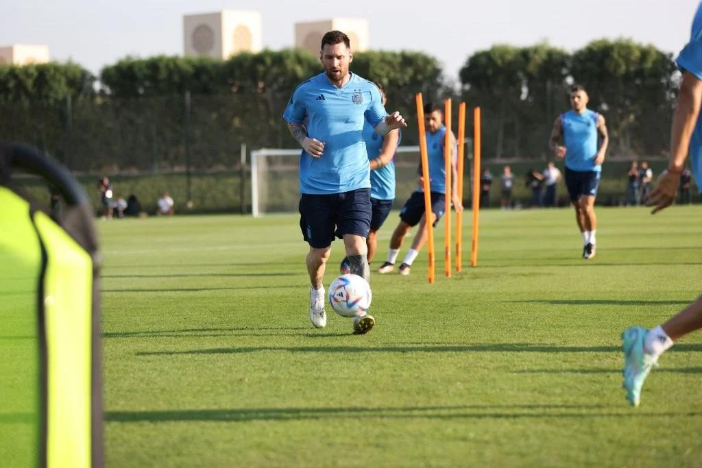 Lionel Messi, Selección Argentina, entrenamiento, NA