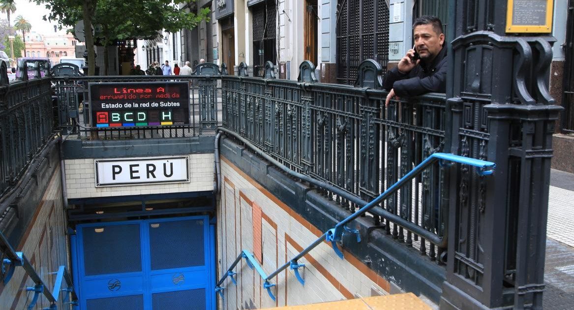 Subte, línea A. Foto: NA