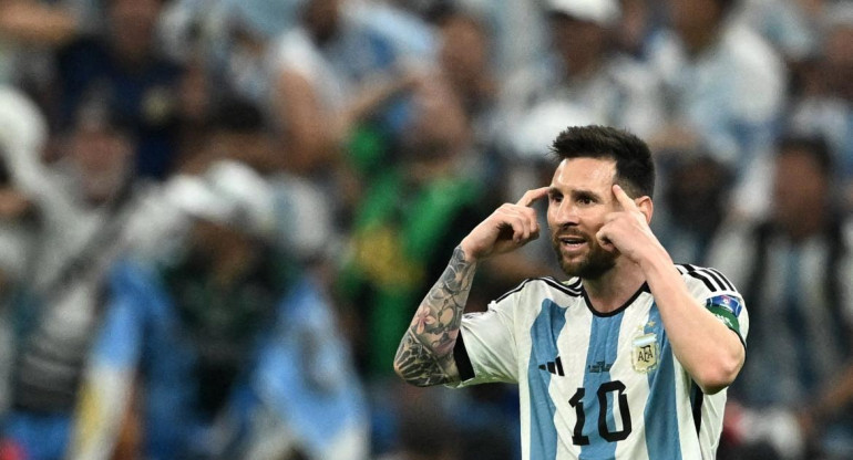 Lionel Messi en el Mundial de Qatar. Foto: REUTERS.