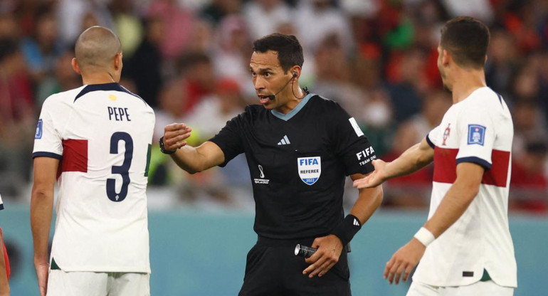 Facundo Tello en el Mundial de Qatar. Foto: REUTERS.