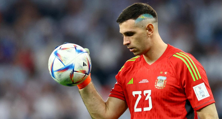 Emiliano Martínez; Selección Argentina; Qatar 2022. Foto: Reuters.