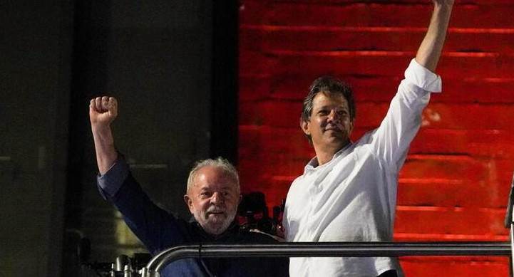 Lula da Silva y Fernando Haddad Foto: REUTERS.