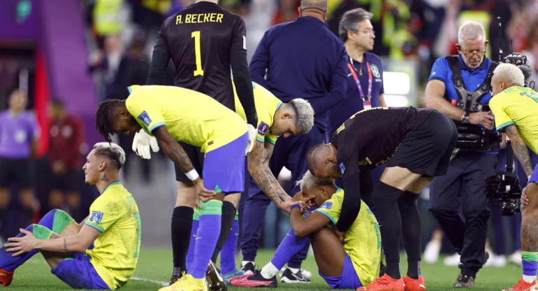 Eliminación de Brasil vs. Croacia; Qatar 2022. Foto: Reuters.