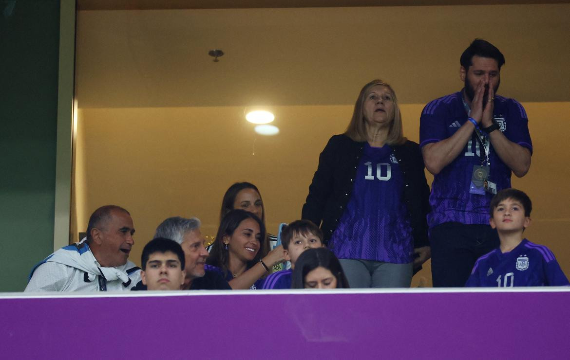 Familia de Messi en el estadio. Foto: Reuters