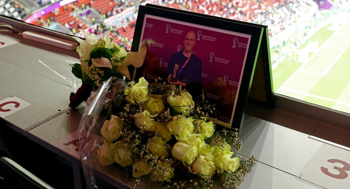 El homenaje al periodista Grant Wahl. Foto: Reuters.