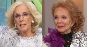 Mirtha Legrand y Pinky. Fotos: captura - NA.