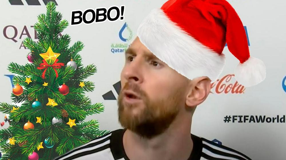 Messi navideño. Foto: YouTube.