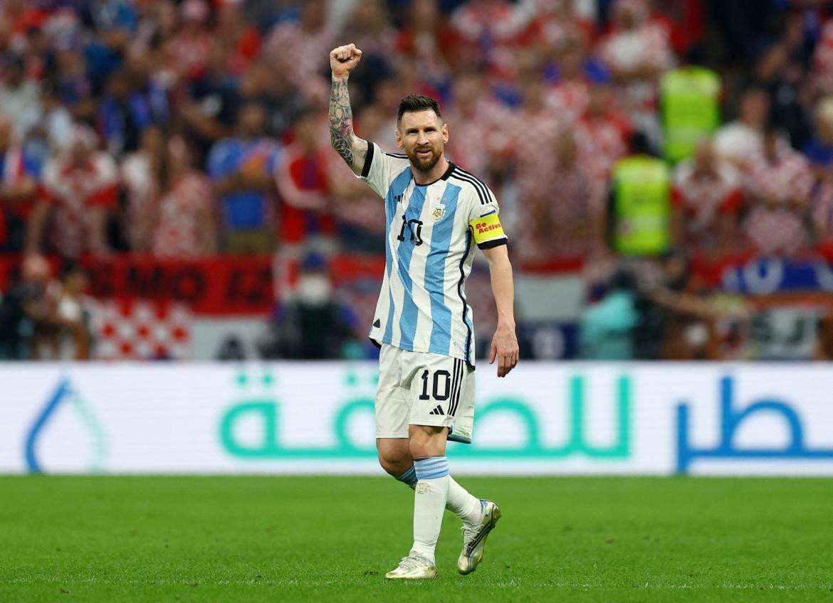 Mundial Qatar 2022 - Argentina vs. Croacia - Semifinal. Messi Foto: Reuters.	