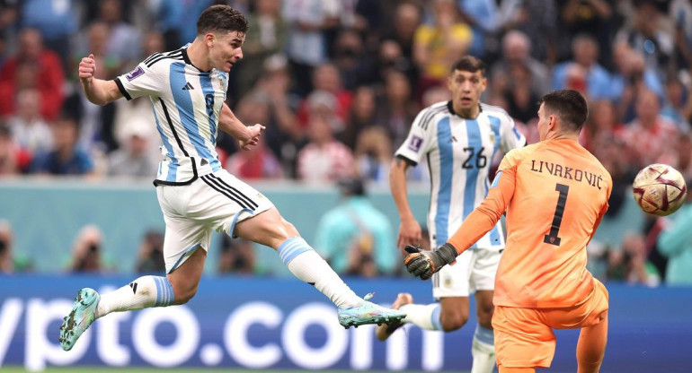 Julián Álvarez, Selección Argentina. Foto: NA.