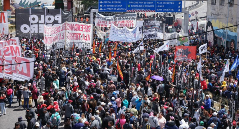 Polo Obrero, manifestación, corte, reclamos, piquete, NA