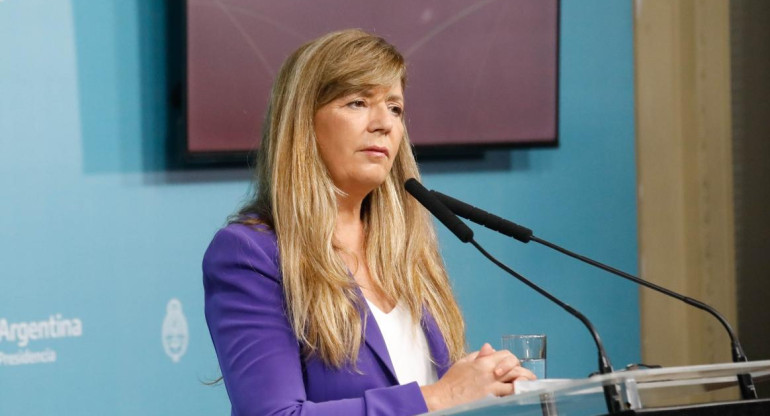 Gabriela Cerruti, vocera del Gobierno, foto NA