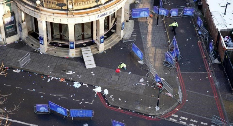 Estampida fatal en Londres. Foto: EFE