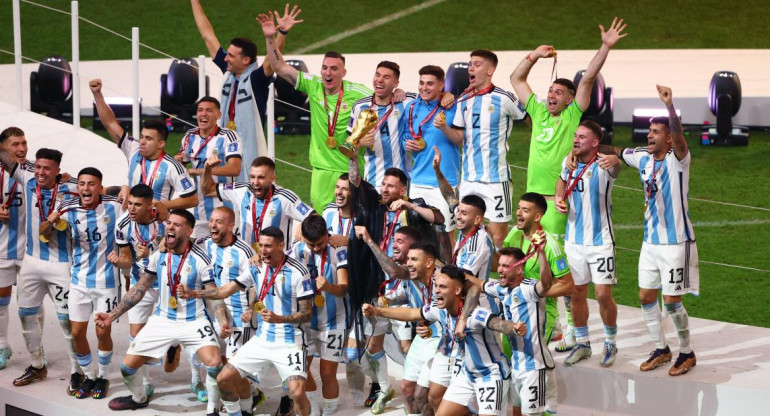 La celebración de la Selección Argentina. Foto: Reuters.