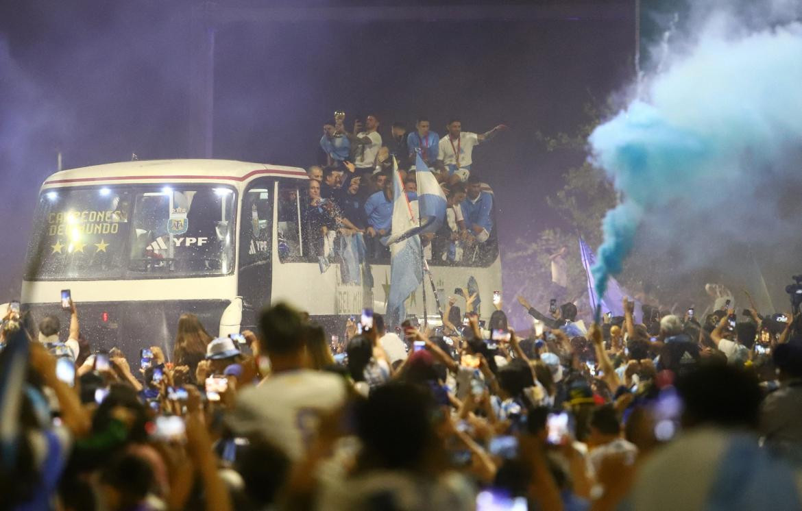 Llegada de la Selección a Ezeiza, Reuters