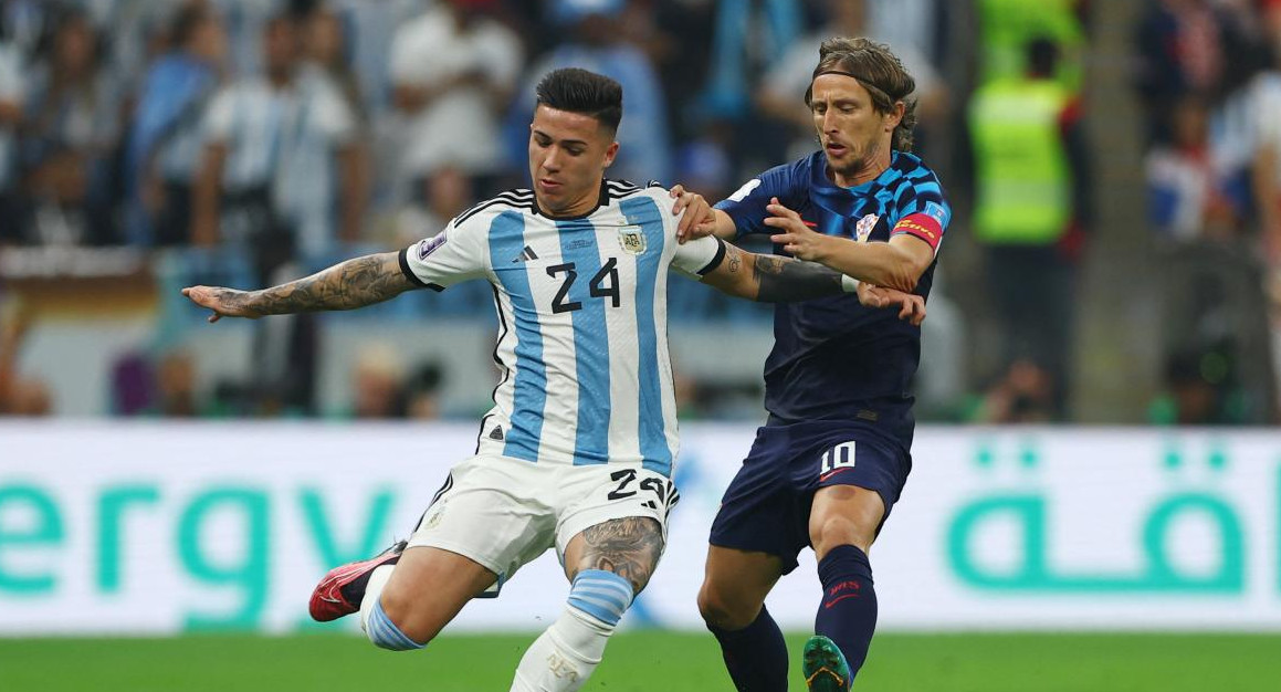 Enzo Fernández, Selección Argentina. Foto: NA.