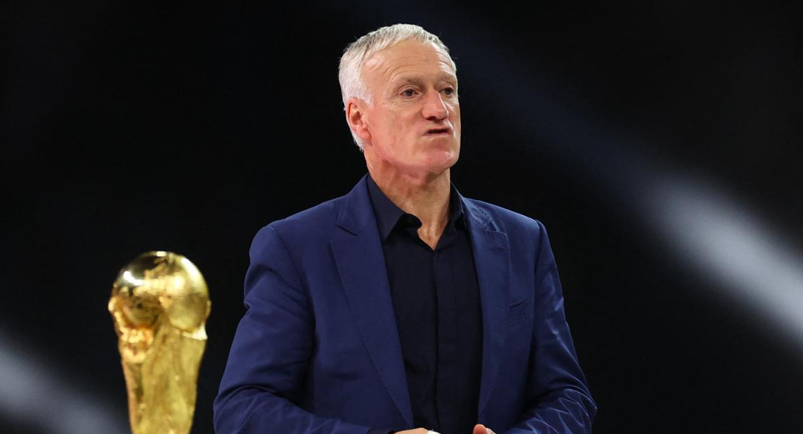 Didier Deschamps en la final del Mundial de Qatar. Foto: REUTERS.