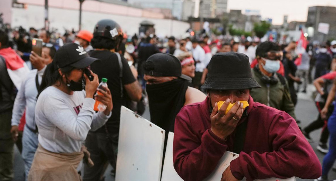 Protestas en Perú. Foto: Reuters