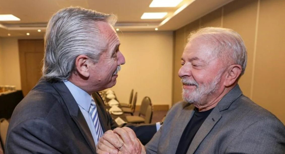 Alberto Fernández y Lula. Foto: REUTERS