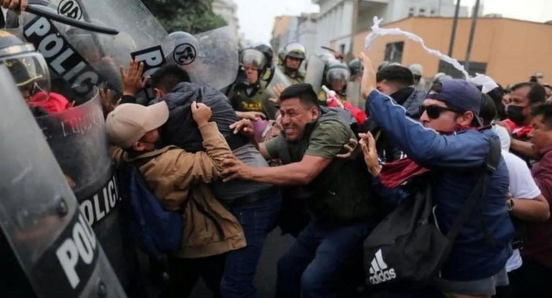 Protestas en Perú. Foto: REUTERS