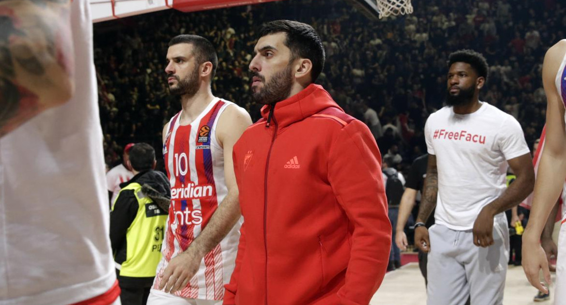 Facundo Campazzo en el Estrella Roja. Foto: EFE,