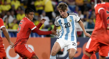 Nico Paz, Selección Argentin sub 20. Foto: Télam