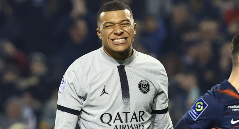 Kylian Mbappe en el PSG. Foto: REUTERS.