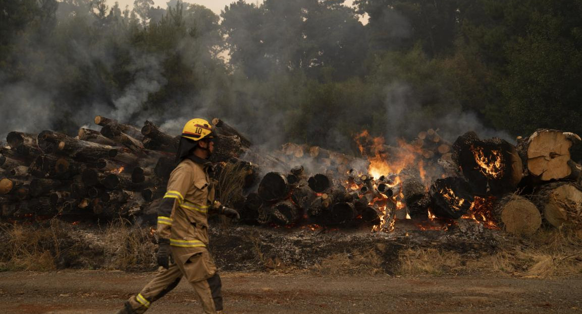 Incendios en Chile. Foto: EFE