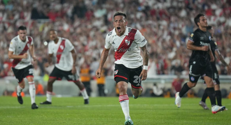 Esequiel Barco; River Plate-Argentinos Juniors. Foto: NA.