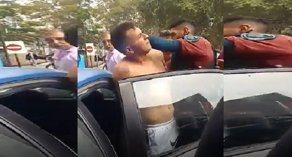 Detención de Oscar Gustavo Valdez, foto captura de video