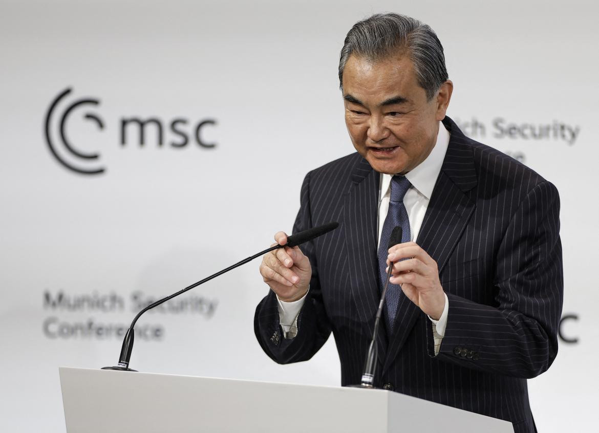 Wang Yi, jefe de la diplomacia china. Foto: Telam.