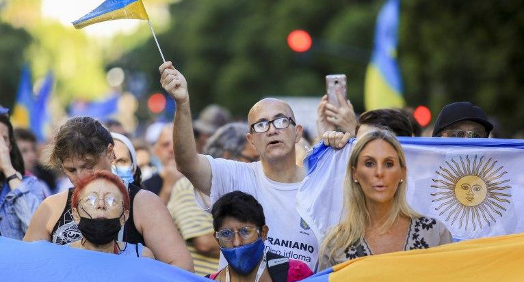 Comunidad ucraniana en Argentina. Foto:NA.