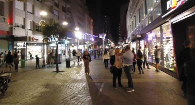 Peatonal San Martín de Mar del Plata. Foto: NA.