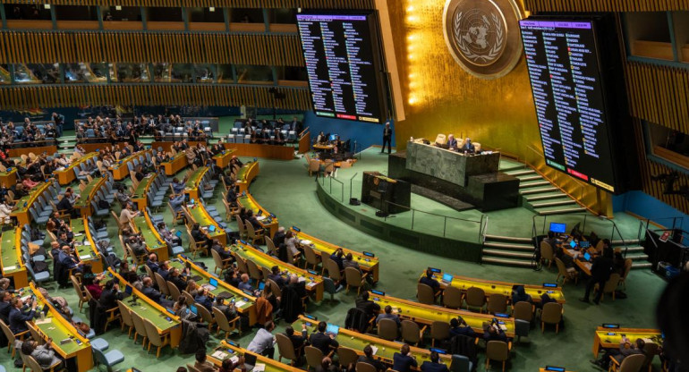 La resolución que pide retirada de Rusia cosecha 141 votos en Asamblea de ONU