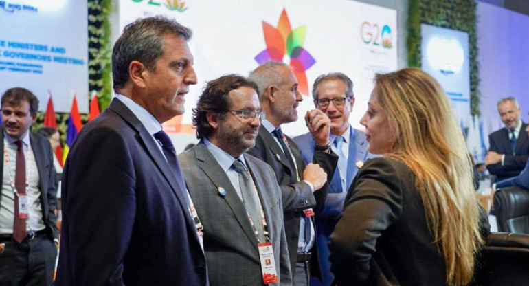 Sergio Massa en el G20. Foto: Prensa.