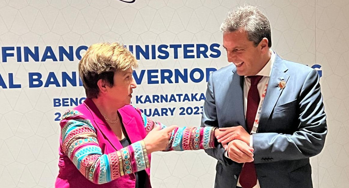 Sergio Massa y Kristalina Georgieva. Foto: Prensa.