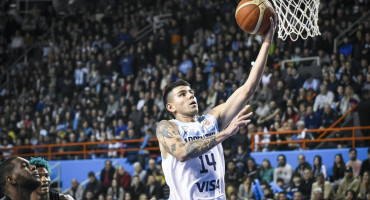 Gabriel Deck en la Selección de básquet.