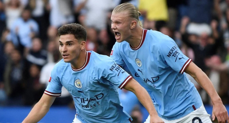 Julián Álvarez, Manchester City. Foto: REUTERS.