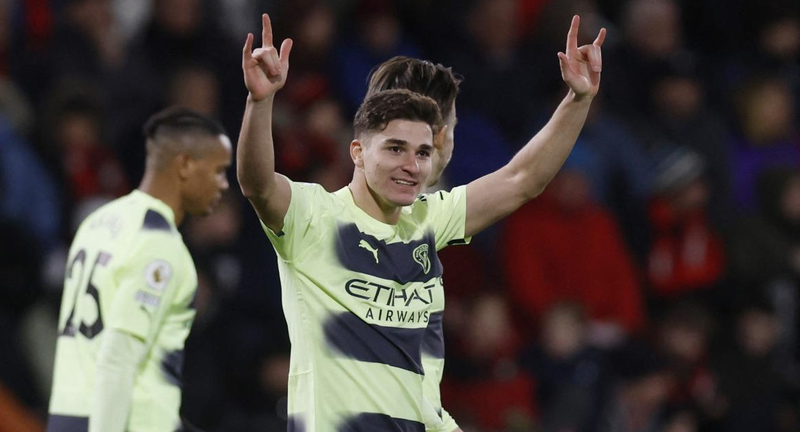 Julián Álvarez, Manchester City. Foto: REUTERS.