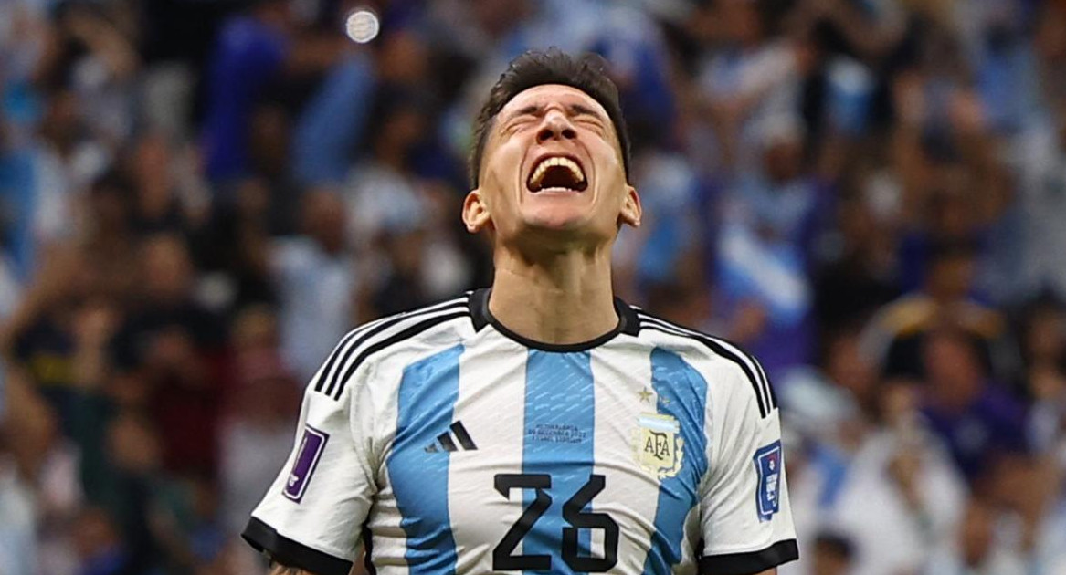 Nahuel Molina en la Selección argentina. Foto: NA.