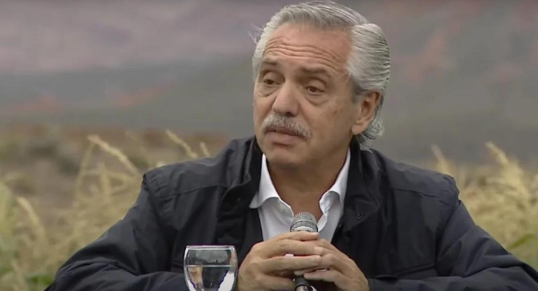 Alberto Fernández en Salta. Foto: Captura de video.