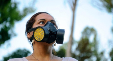 Sabrina Ortiz, del colectivo Paren de fumigar Pergamino. Foto Télam.